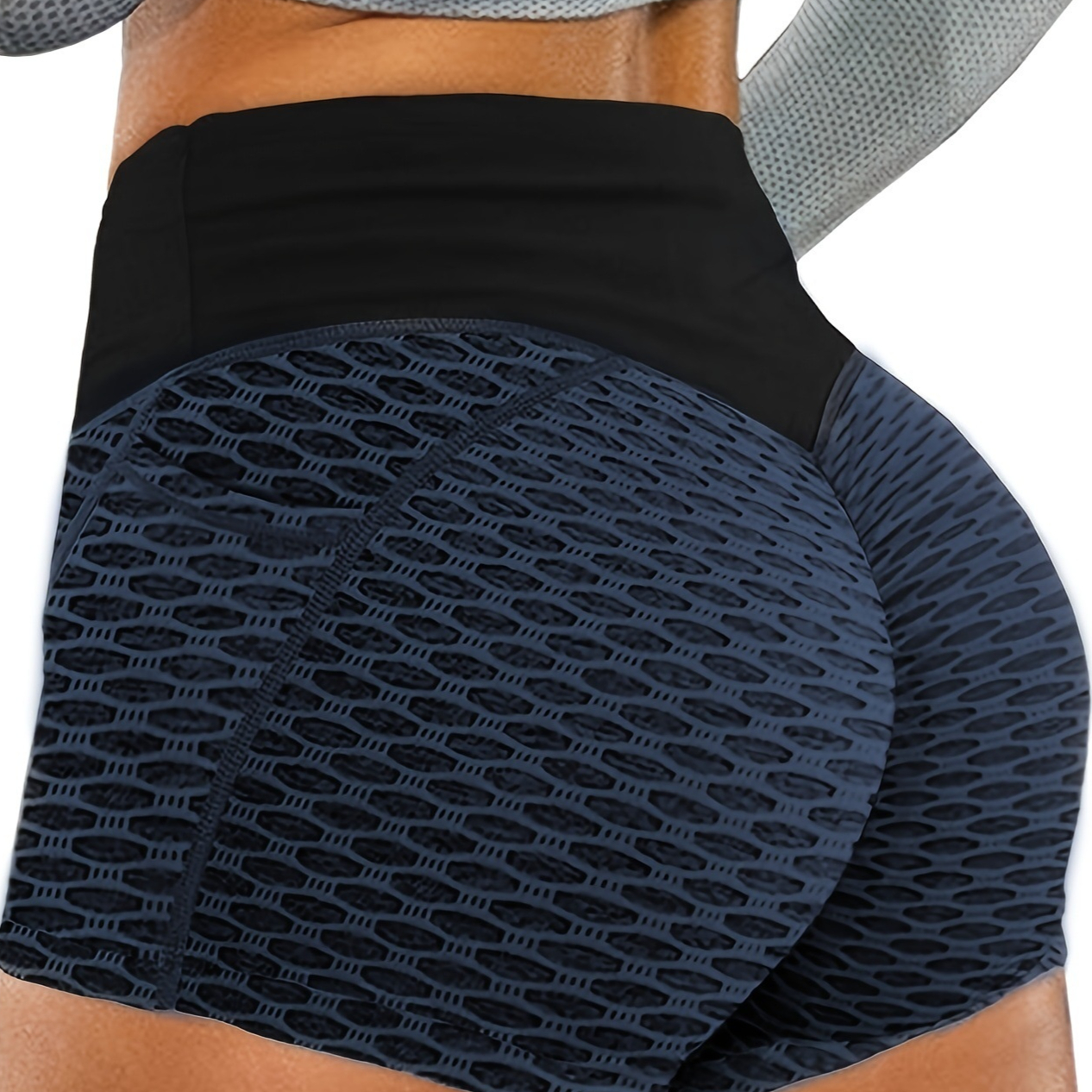 1pc High-Stretch Pocket Yoga Leggings With Geometric Pattern