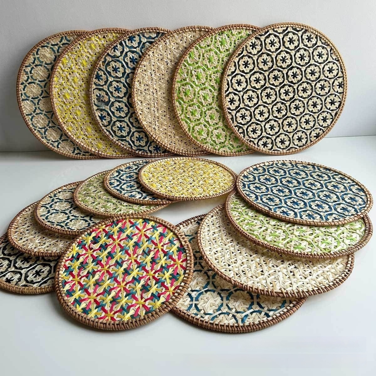 Vietnamese Rattan Coaster Bamboo Woven Heat-resist