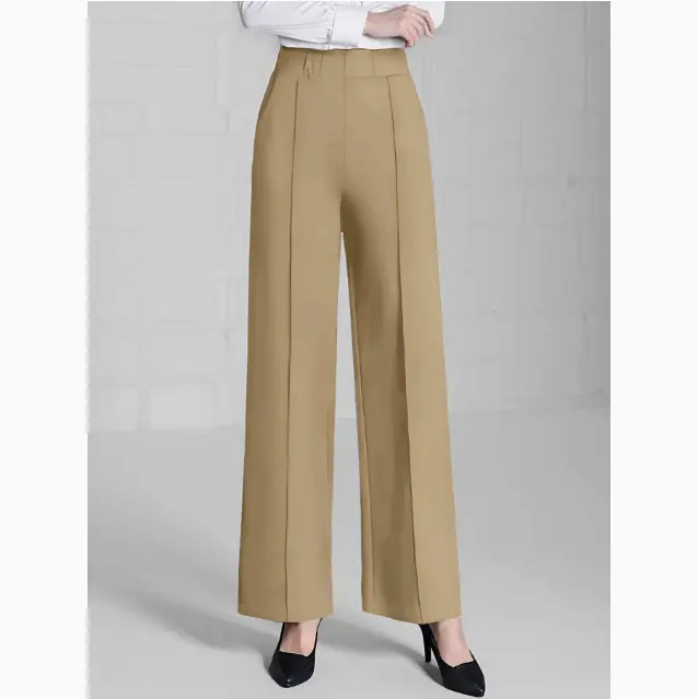 Women's Solid Color Straight Casual Pants