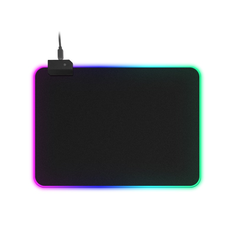 Luminous Gaming Pad Black Non-Slip Durable Quiet RGB Mouse Mat For Your Desktop 2