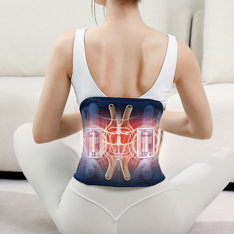 Heated Multifunctional Vibrating Graphene Heating Waist Support With Elastic Massage Features