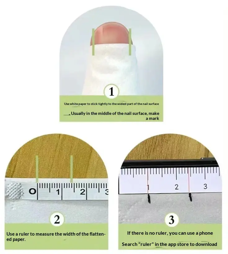 Handmade Adorable Cartoon-style Short Round Nail Stickers For Girlsremovable And Easy To Wear