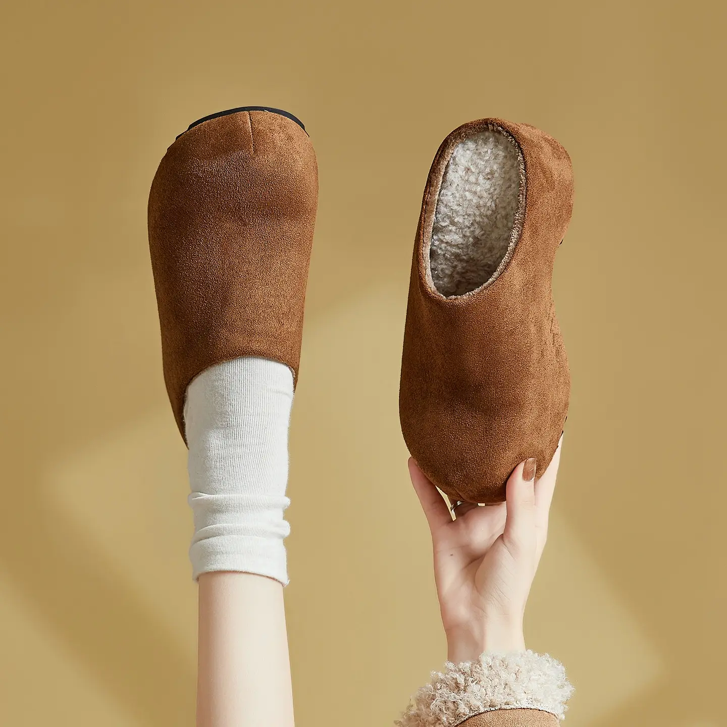 Retro Chunky-sole Closed-toe Mules For Women, Perfect For Outdoor Wear