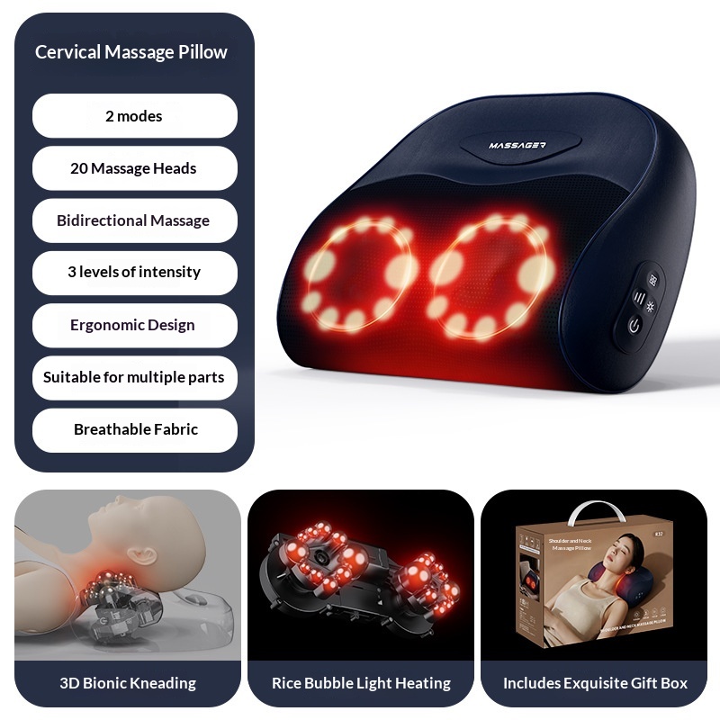 Multifunctional Home Cervical Neck Massage PillowMassager
