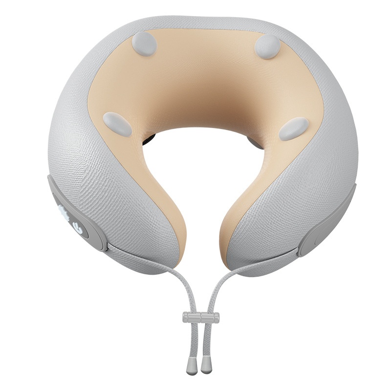 U-shaped Massage Pillow With Heating Function For Neck Care Rechargeable