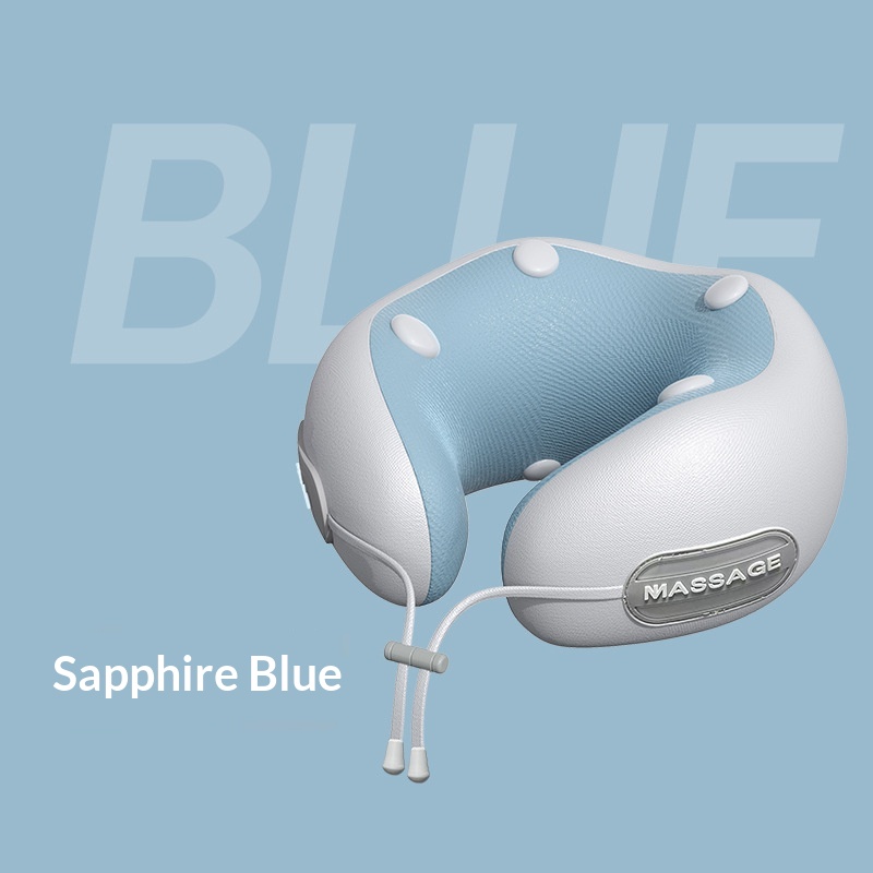 U-shaped Massage Pillow With Heating Function For Neck Care Rechargeable