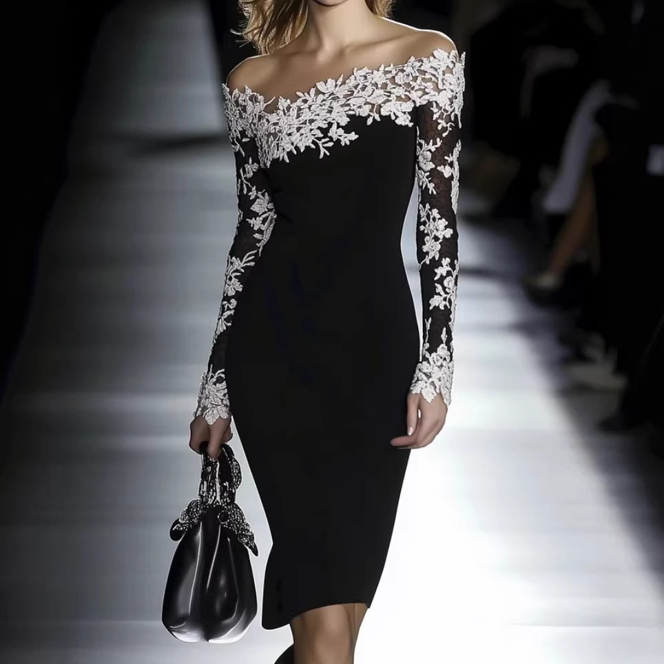 Stylish And Elegant Lace Bodycon Dress For Women