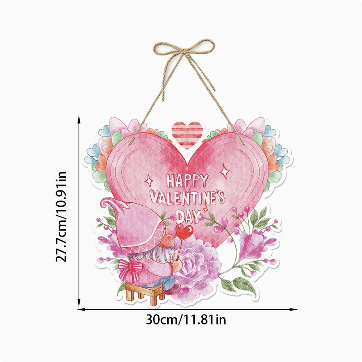 Valentines Day Pink Door Hanging Ornament For Party Scene Decor And Decorations