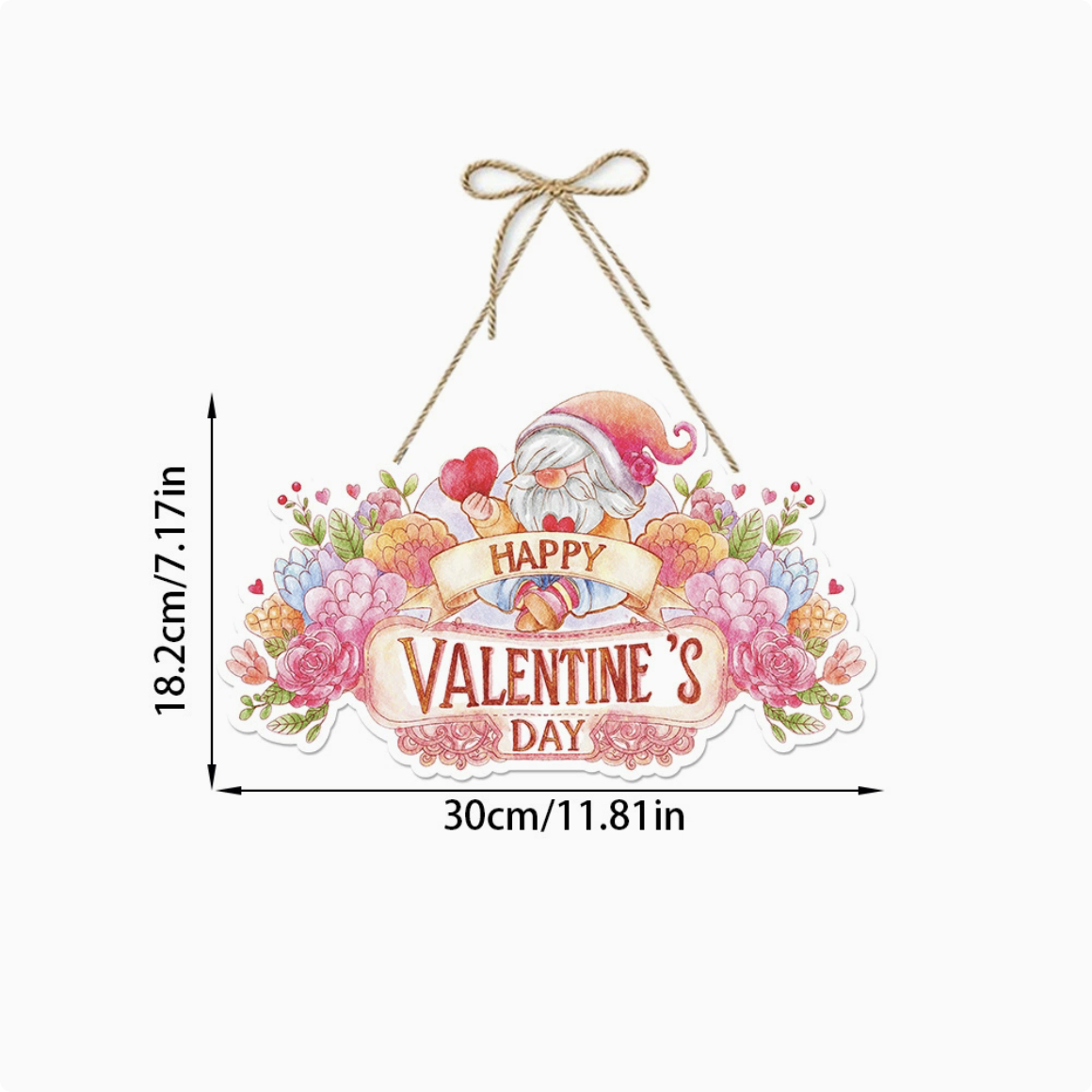 Valentines Day Pink Door Hanging Ornament For Party Scene Decor And Decorations