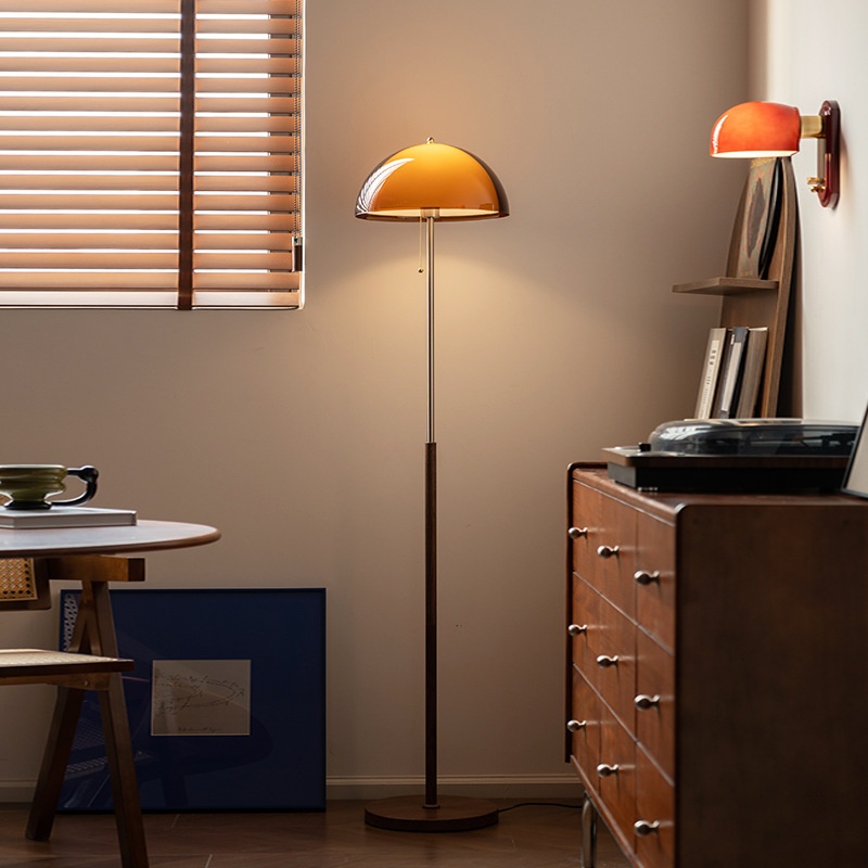 American Mid-Century Living Room Floor Lamp Sunset-Style Ambient Light Designer Retro Table Lamp For Bedroom Bedside Or Sofa Side