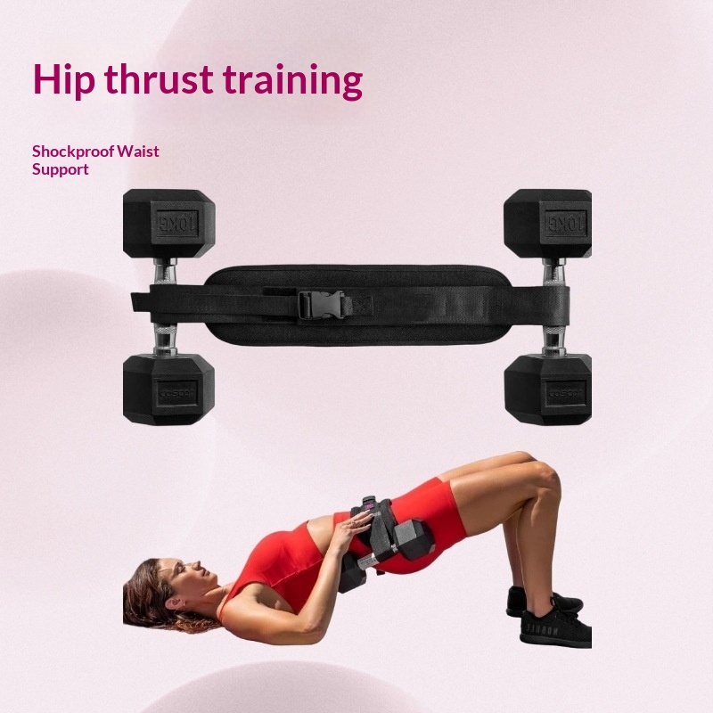 Yoga Dumbbell Waist And Glute Bridge Assist Band With Anti-slip Design