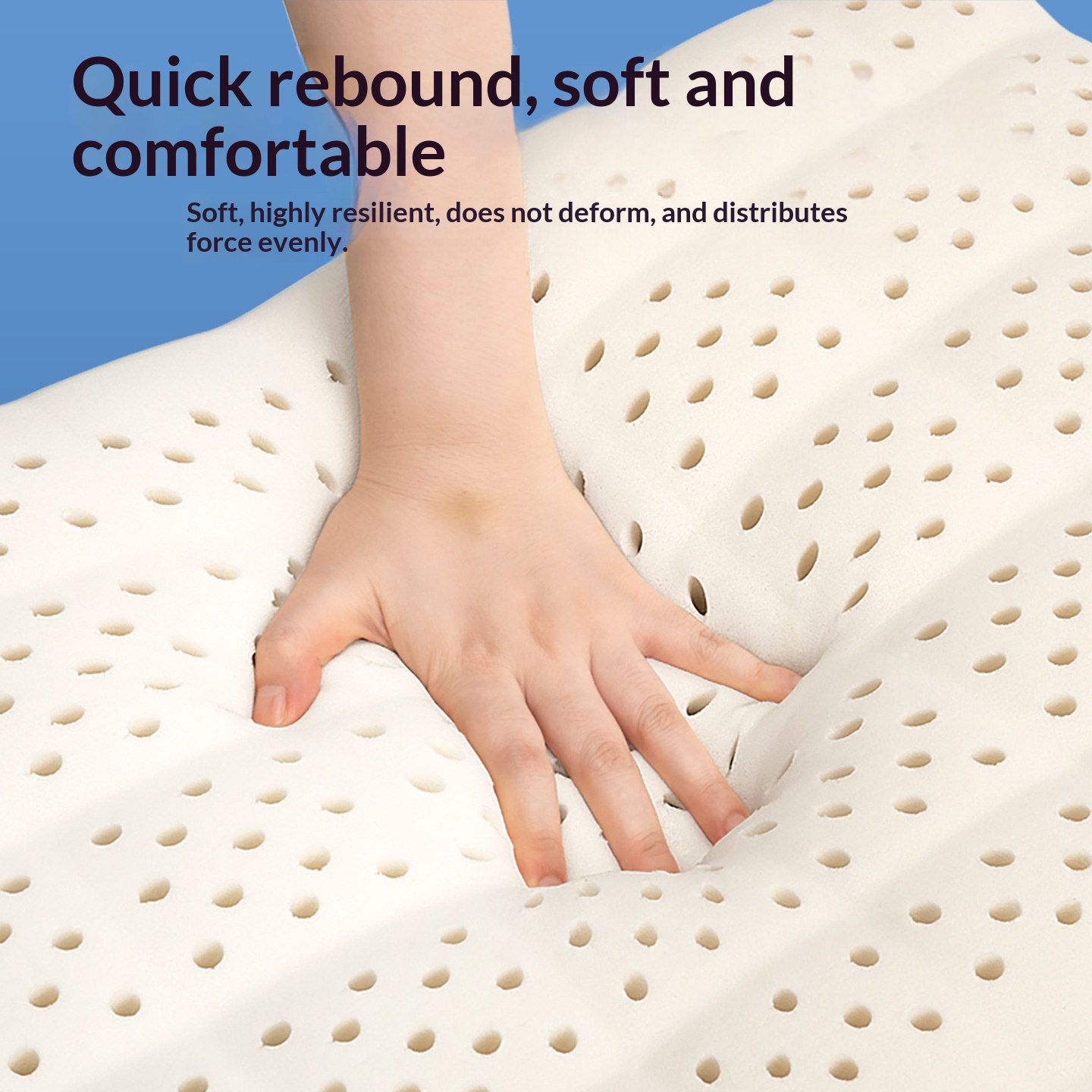 Extra-Height Latex Pillow For Single Use