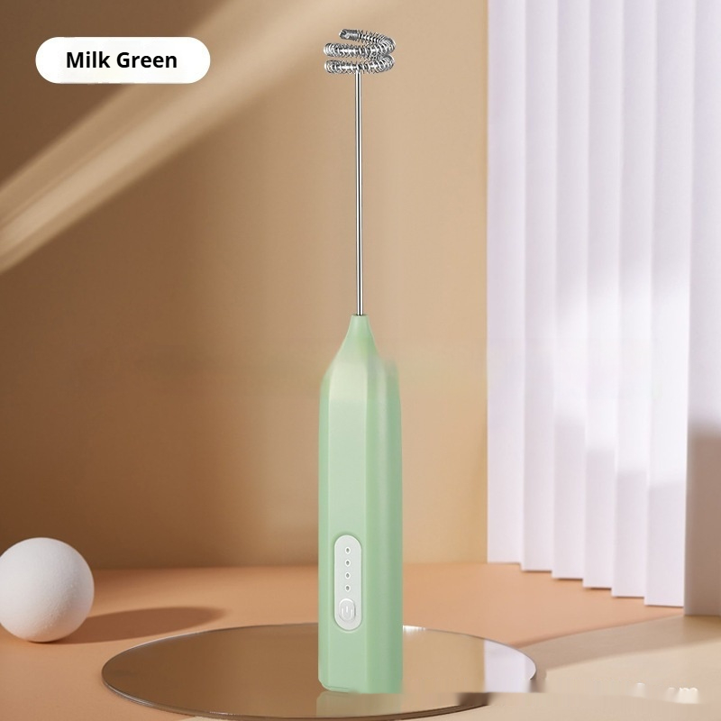 Electric Milk Frother Household Handheld Egg Beater