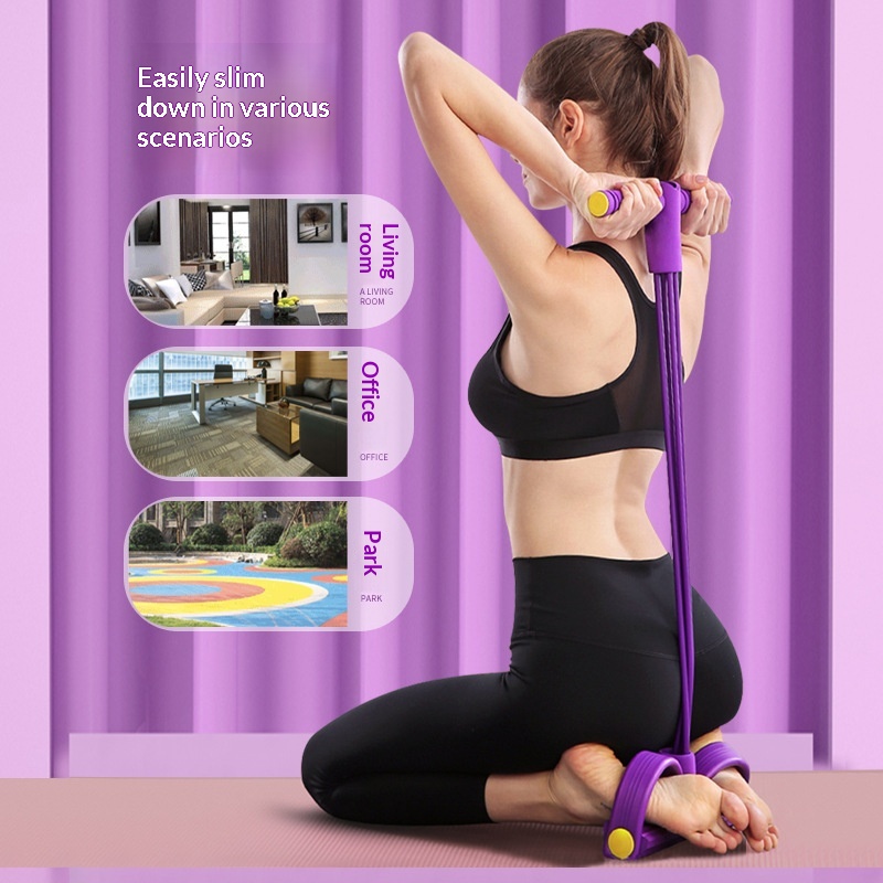 Foot-activated Stretcher For Toning Your Core Yoga Resistance Band For Home Workouts