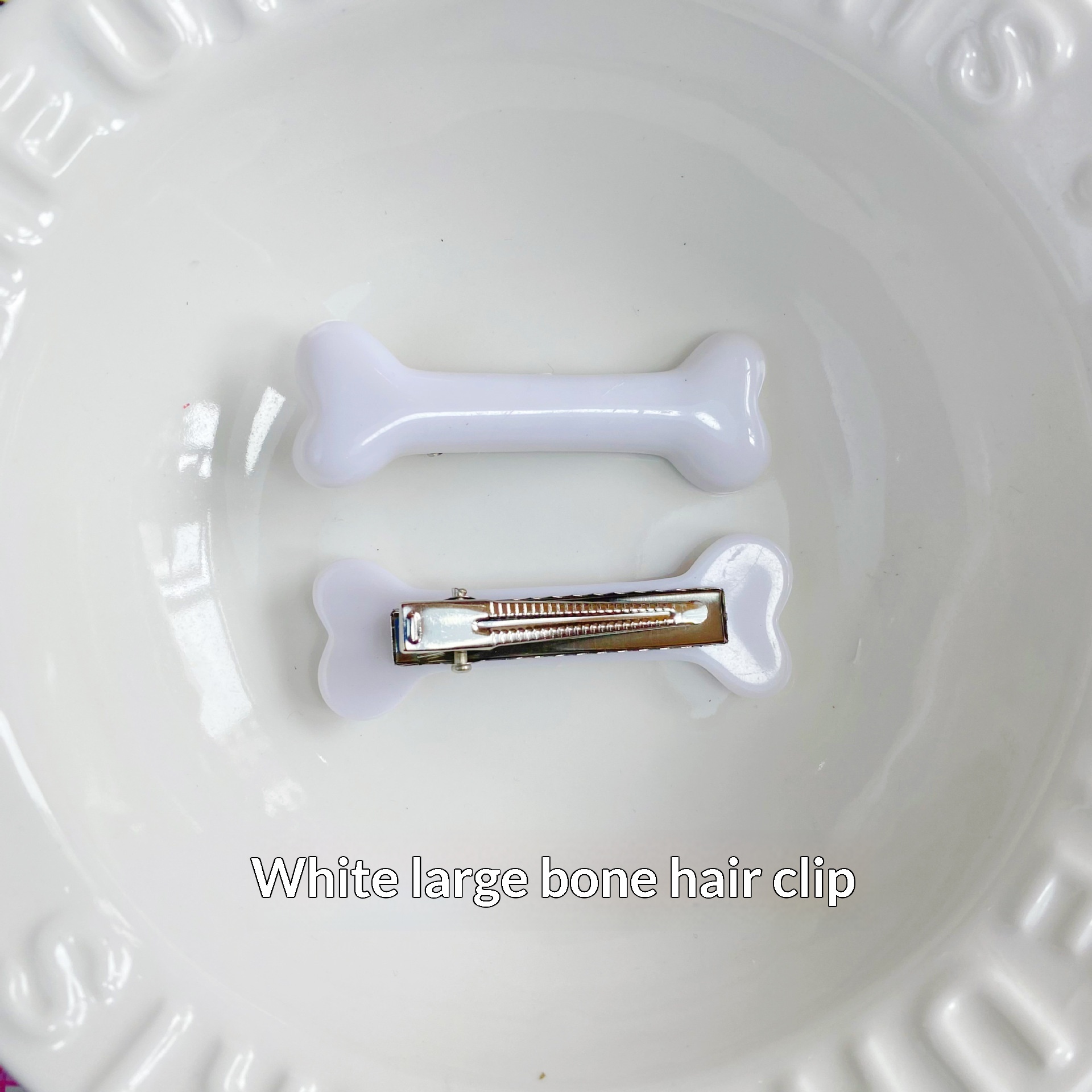 Womens Cute Artificial Bone Hair Clip