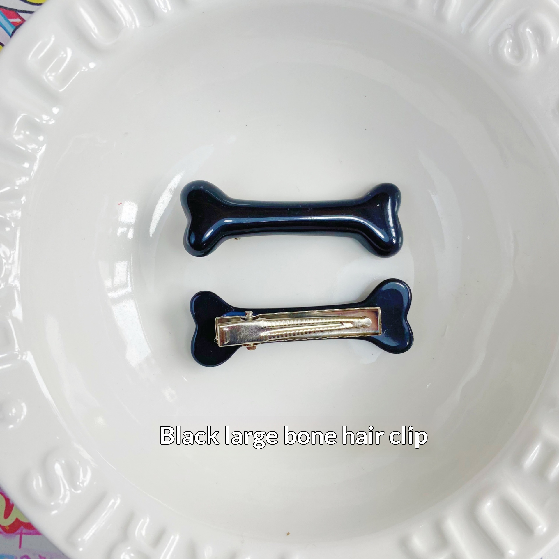 Womens Cute Artificial Bone Hair Clip