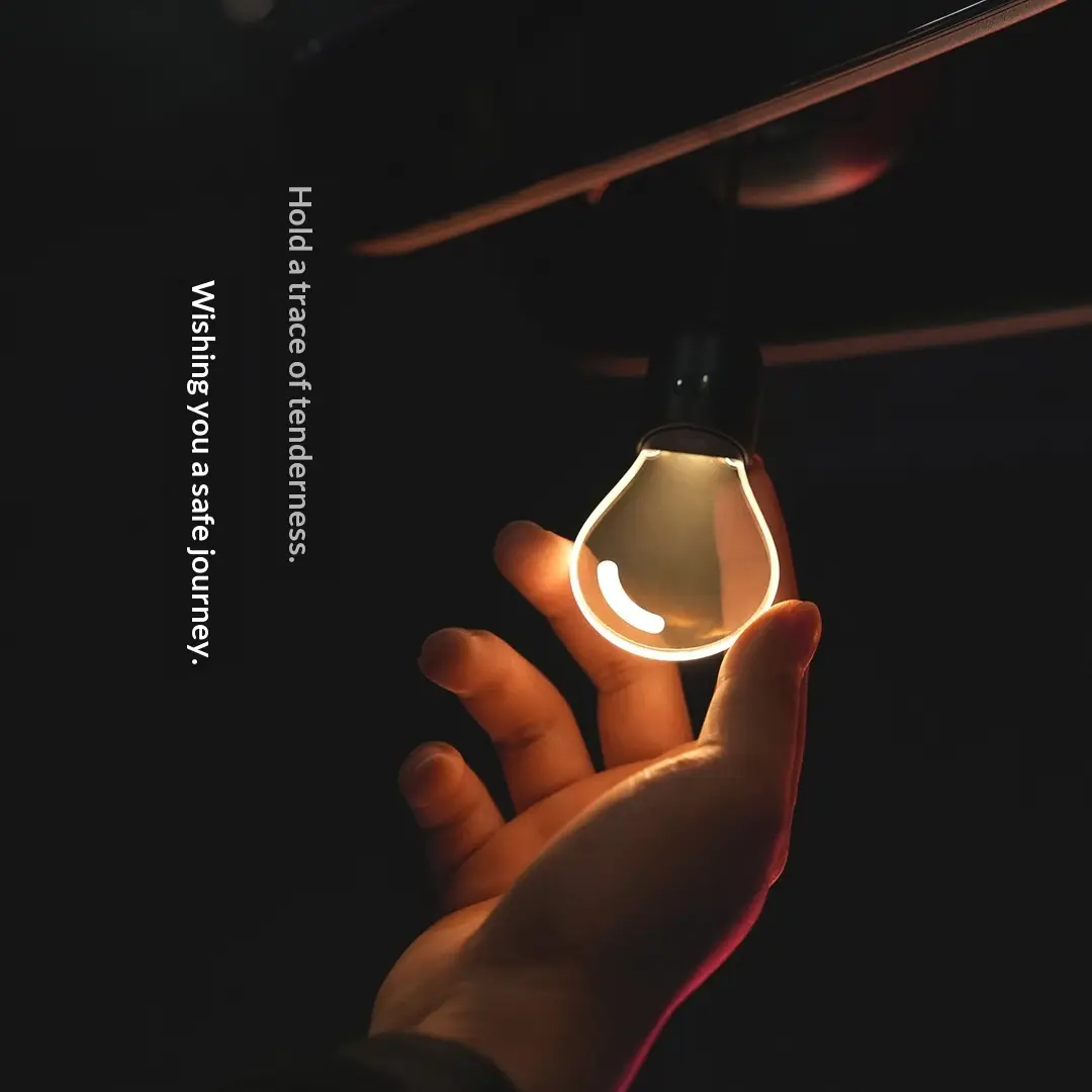 Crystal Car Pendant With Small Light Bulb Ambient Lighting For Your Vehicle