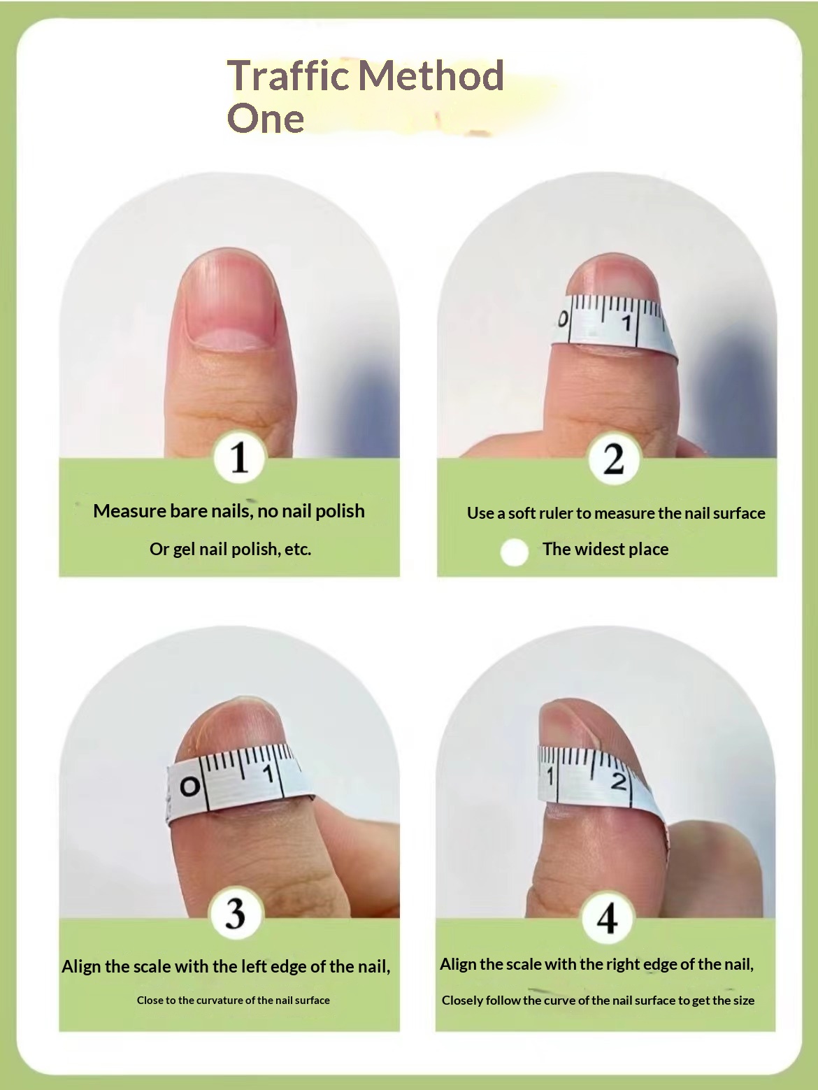 Cute Cartoon-style Short, Round Nail Stickers For Girls