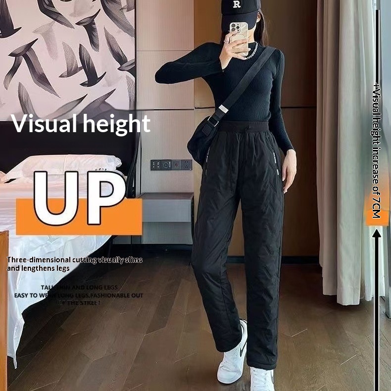 Womens Three-layer Thickened Snow Pants For Stylish Outdoor Wear