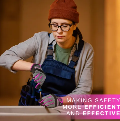 Womens Work Safety Gloves Abrasion-resistant, Non-slip Breathable