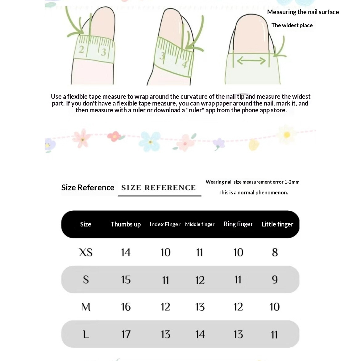 Cute Cartoon-style Short, Round Nail Stickers For Girls