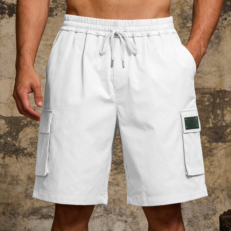 Men's Loose Elastic Casual Multi Pocket Shorts