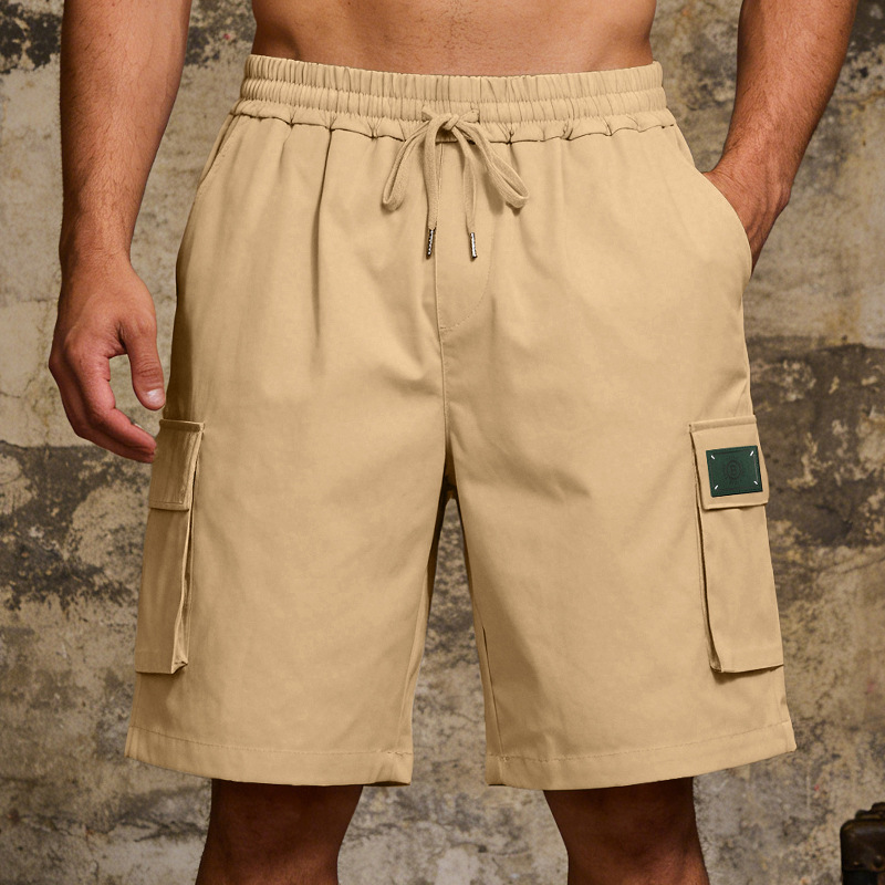 Men's Loose Elastic Casual Multi Pocket Shorts
