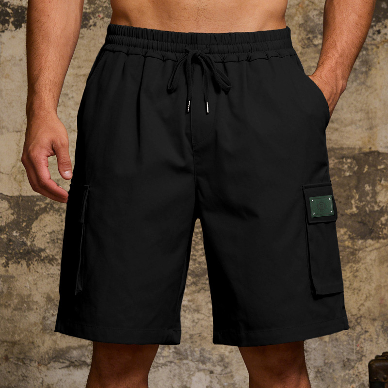 Men's Loose Elastic Casual Multi Pocket Shorts