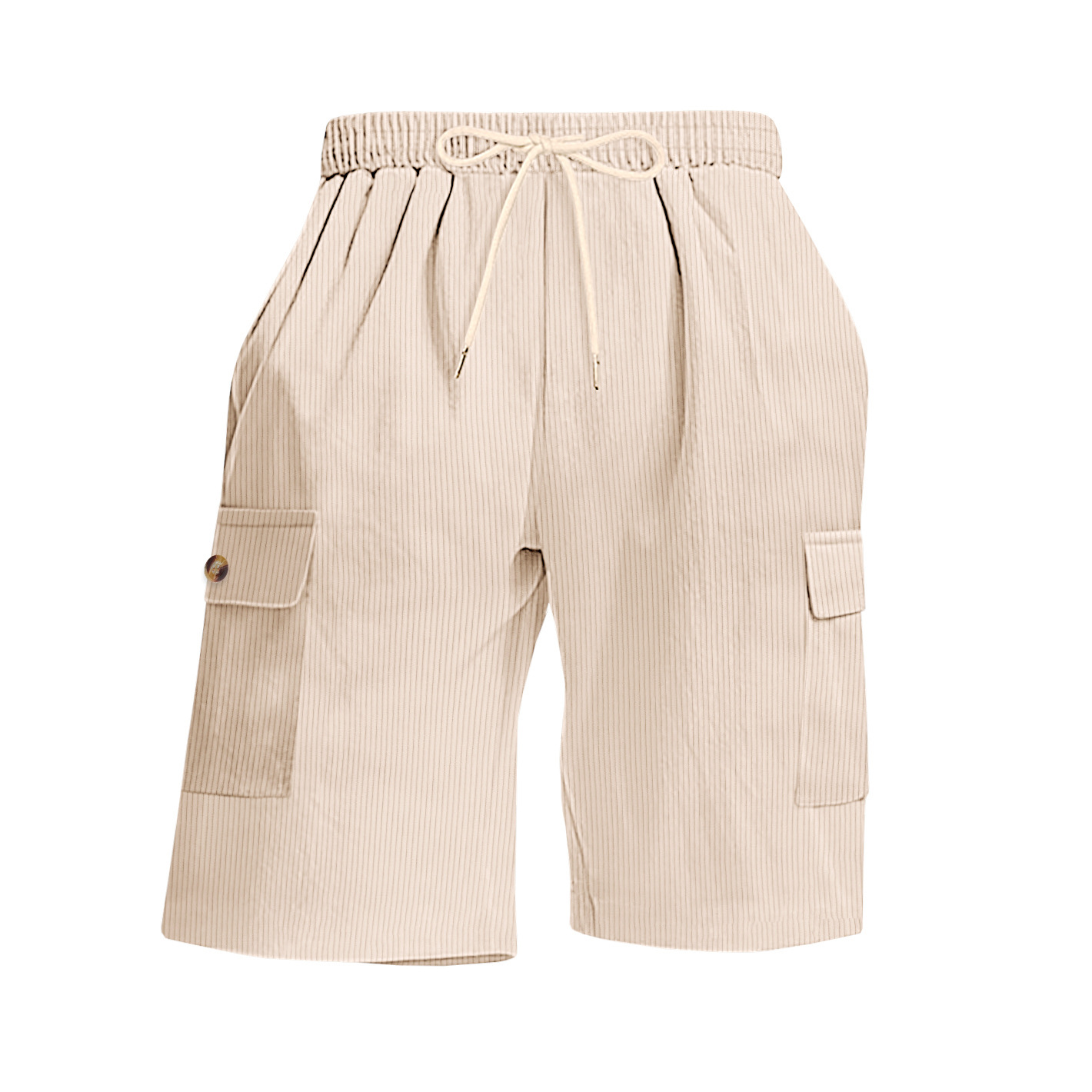 Mens Corduroy Multi-Pocket Shorts For Sports