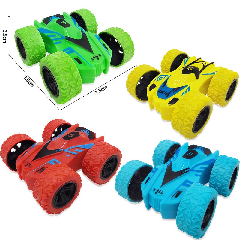 Inertia-powered Double-sided Rolling Off-road Vehicle For Kids