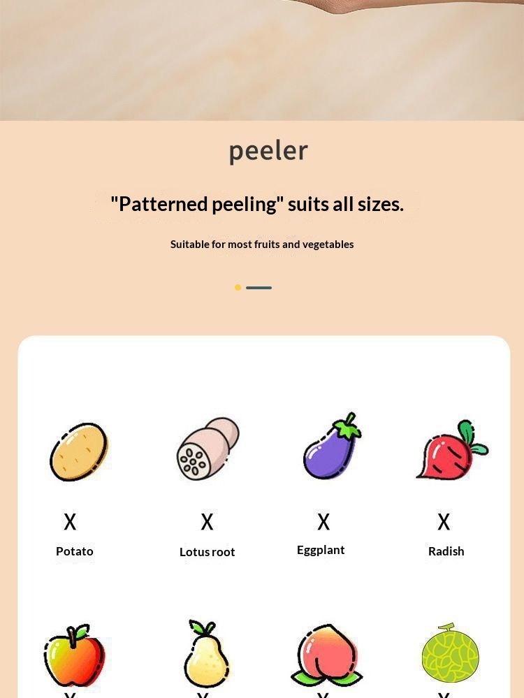 Both colour variants of the knife-style peeler