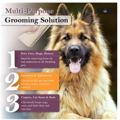 Portable Wooden Pet Hair Comb