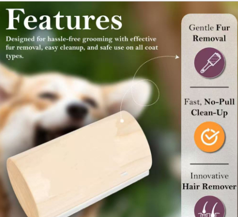 Portable Wooden Pet Hair Comb