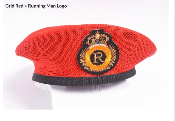 Childrens Star-themed Performance Beret Red Security Uniform Sailor Dance Cap Equestrian Hat