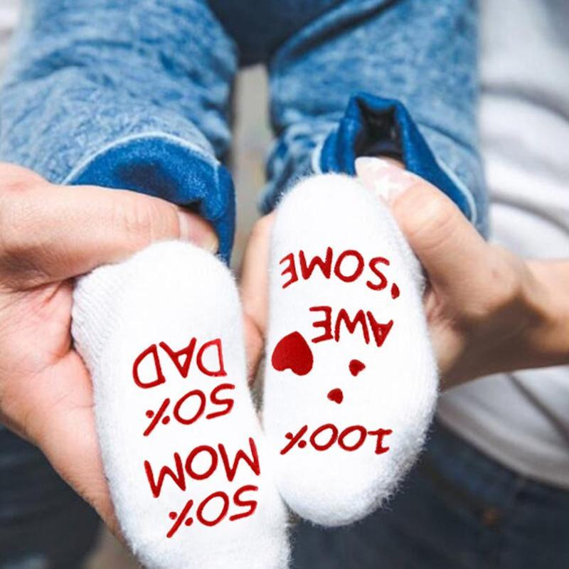 Cotton First-walker Socks With English Letters