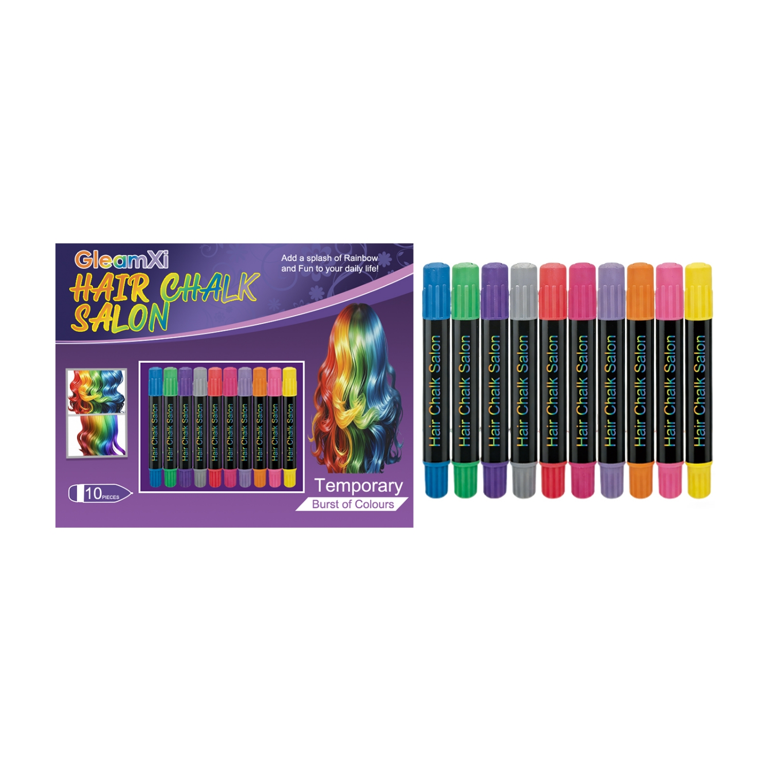 Colorful Temporary Hair Dye Pen Case