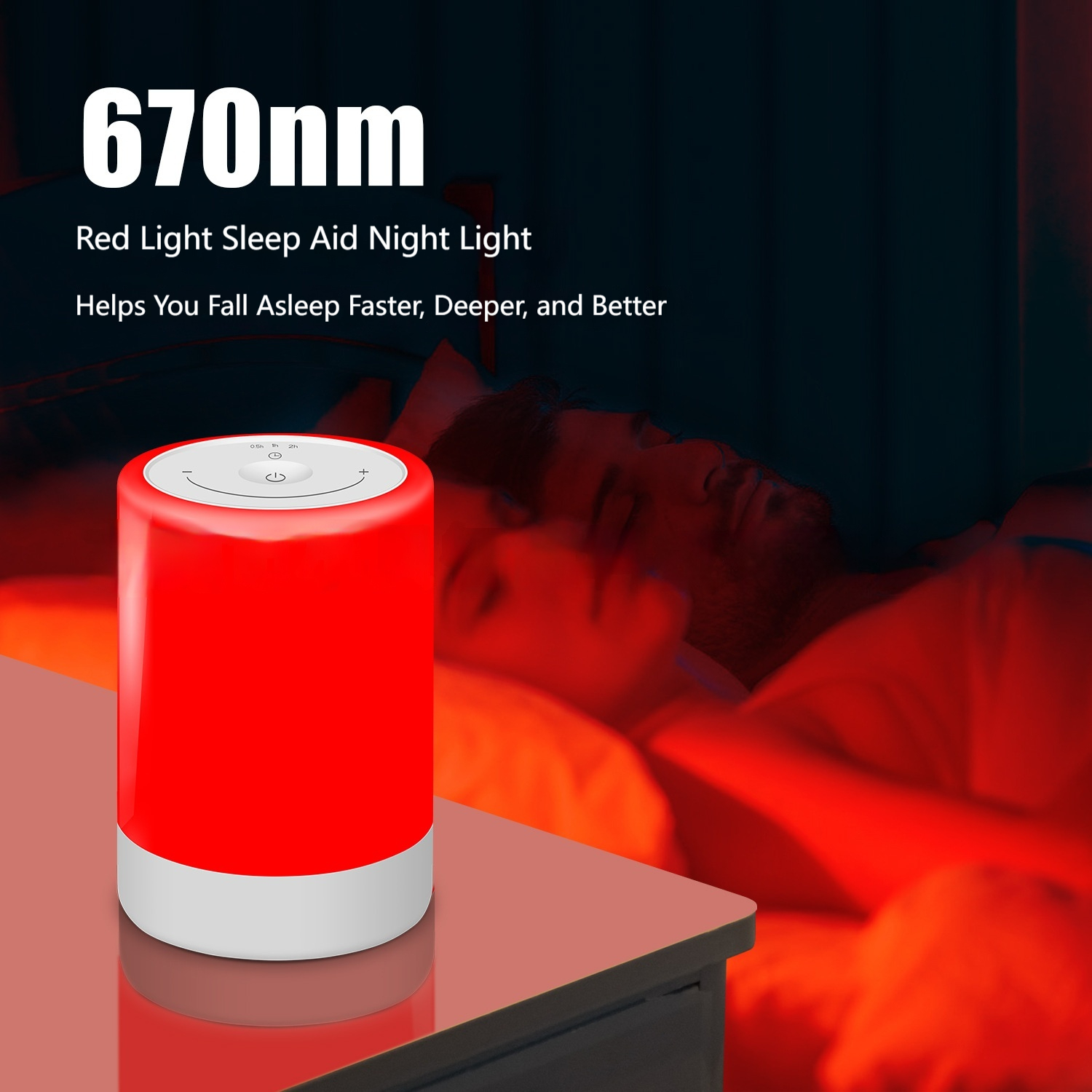 Bedroom Touch-sensitive Stepless Dimming Red Night Light