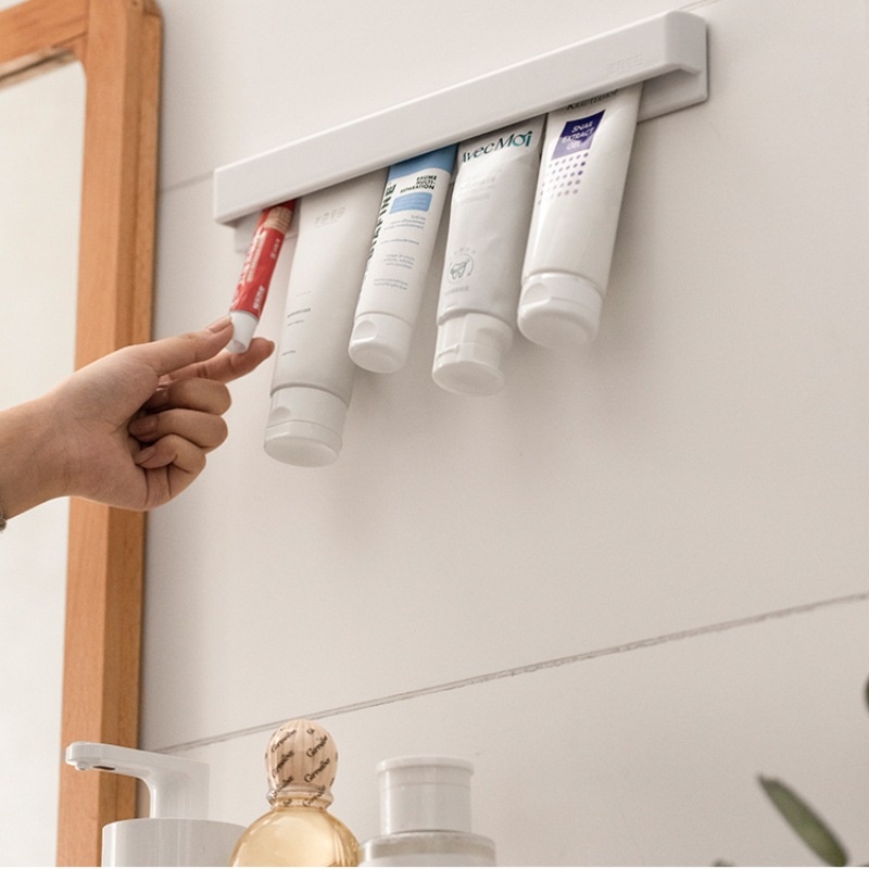 Wall-mounted, No-drilling, Non-slip Long Toothpaste Holder