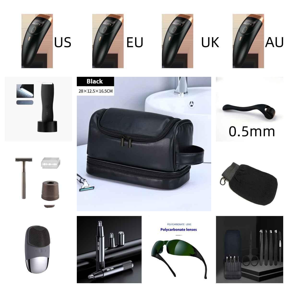 Épilateur de cheveux de jambe de cheveux de cheveux d'aisselle de lampe à quartz