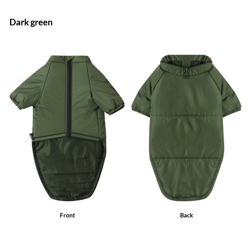 Cotton Pet Dog Jacket With Two Legs