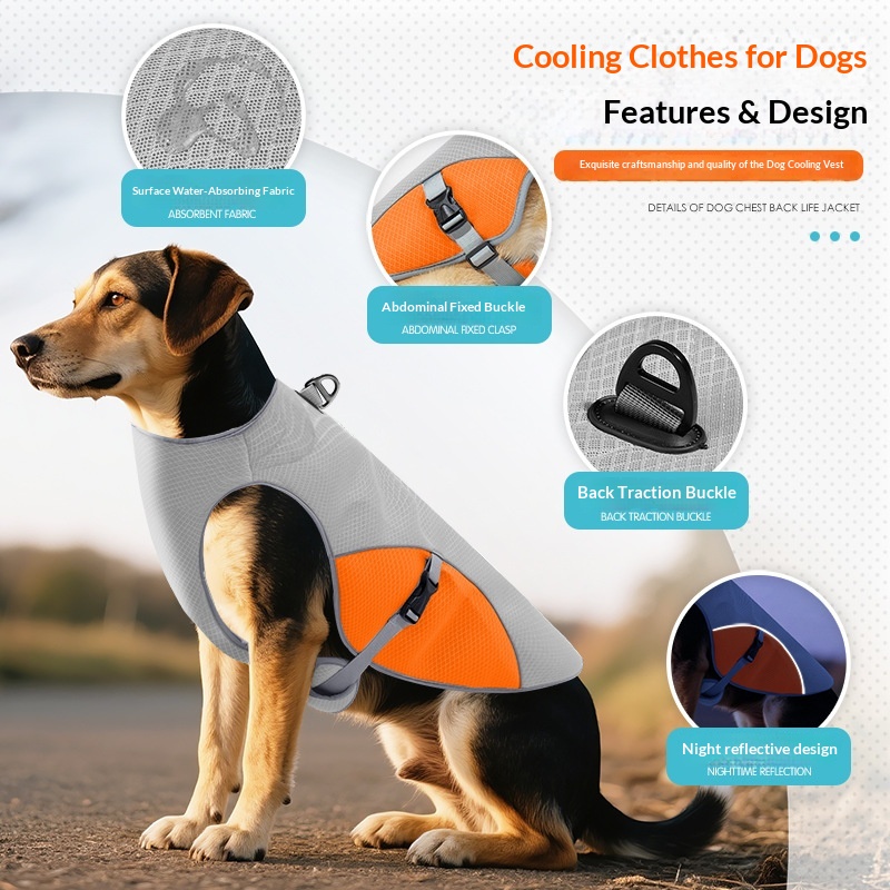 Cooling Lightweight Vest For Petsbreathable And Heatstroke-preventing