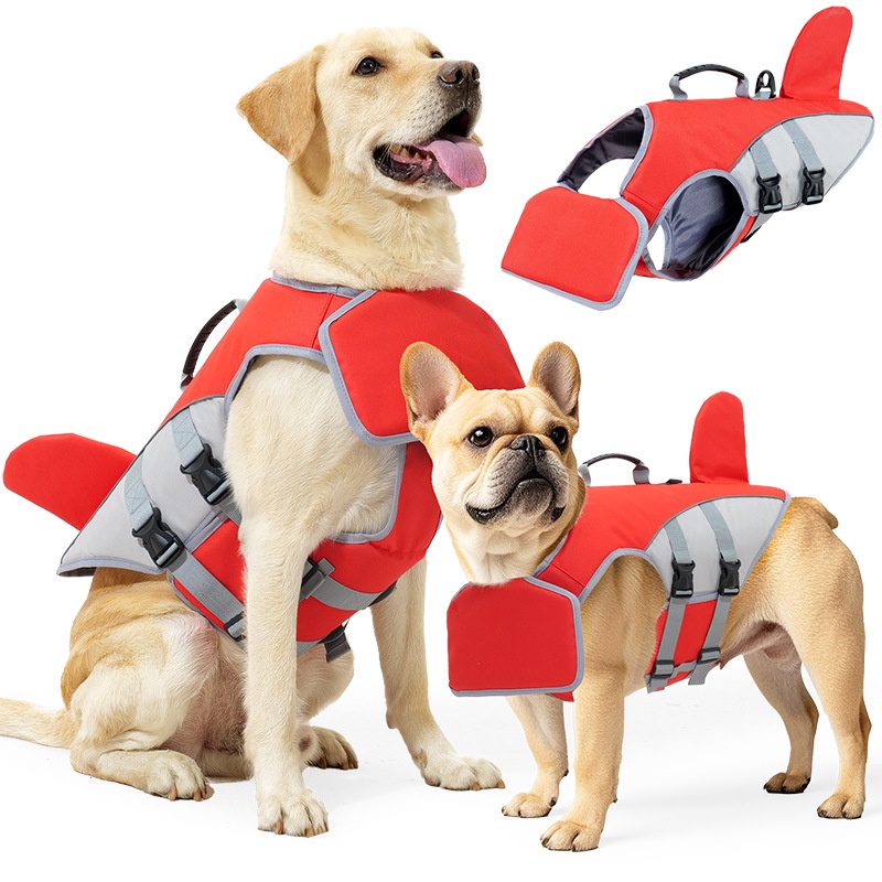 Dog Swimwear With Anti-choking Design And Towable Buoyancy