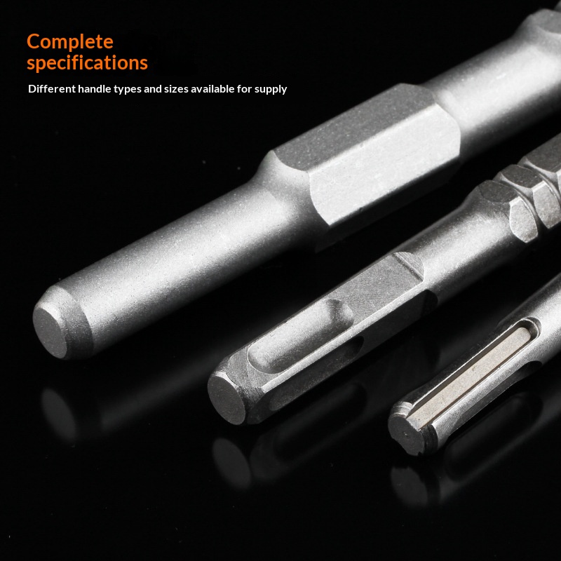 Square-shank Four-groove Chisel With A Flat Tip Round-shank Two-groove U-shaped Chisel