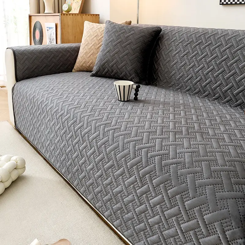 Premium Non-Slip Stain-Resistant Dutch Velvet Striped Sofa Cushion