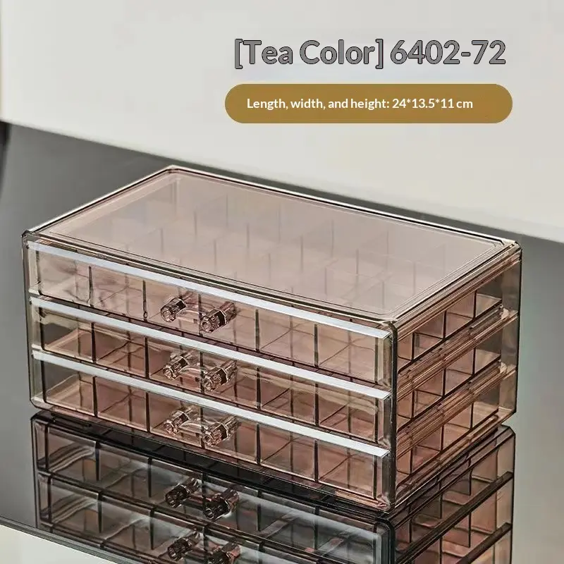 Transparent Acrylic Multi-tiered Jewelry Box With Compartments