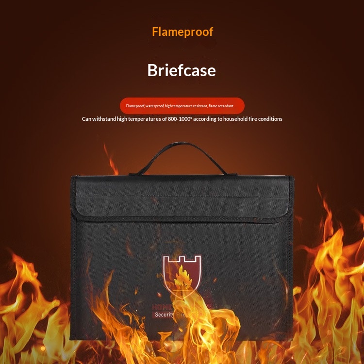 Double-sided Fire-resistant Three-dimensional Portable Document Folder