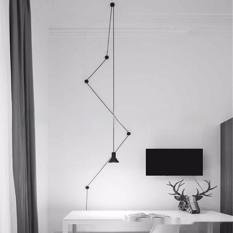 Retro Wire Decor Aluminum Wire Clips DIY Lighting Fixture Accessories