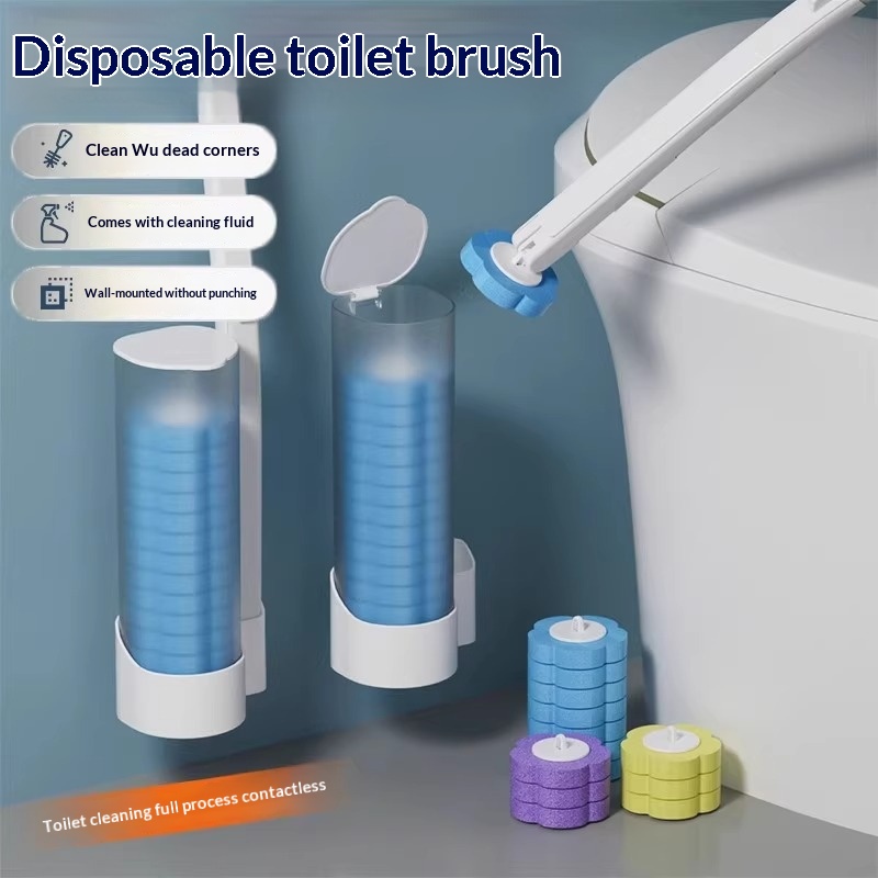Disposable Toilet Brush Replacement Head Set