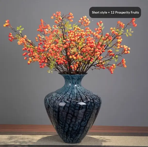 Light-luxury Vintage Vase Ornament Enamel Glass Decor With A Premium Feel For The Living Room