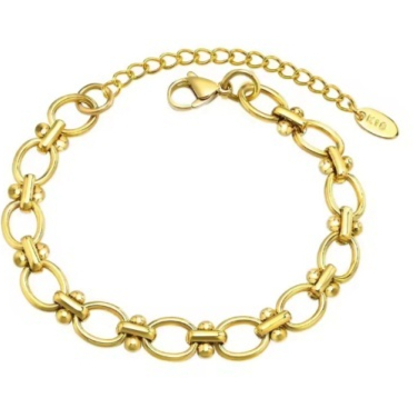 Sleek, Stylish, And Personalized Stainless Steel Embossed Bracelet